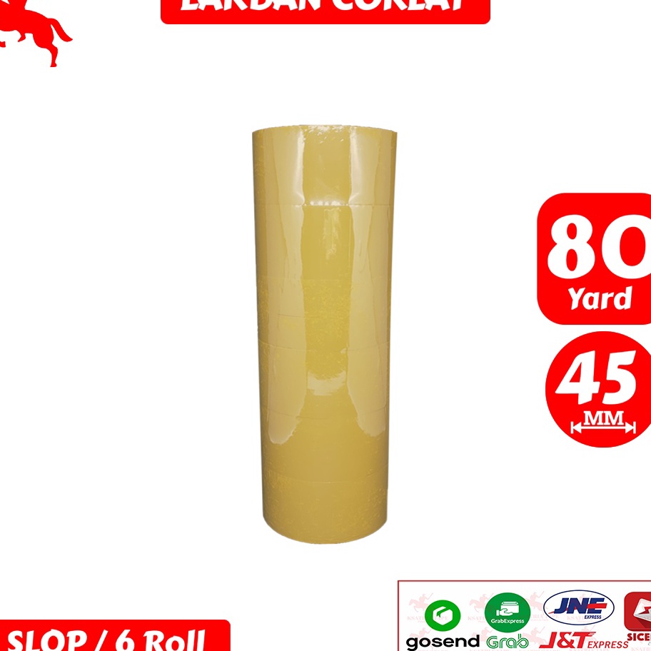 

FG2 Lakban OPP Tape Lakban Coklat KSATRIA Tape 8 Yard 1 Slop