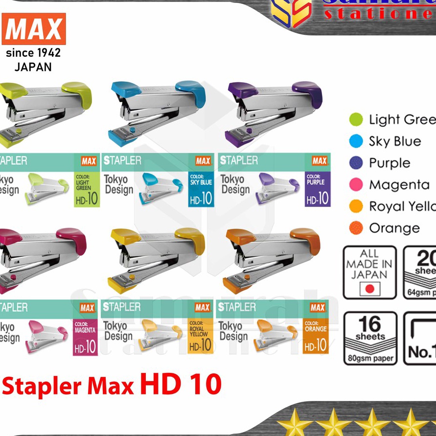 

Mega Stapler Max HD 1 Mesin Staples Tangan HD1 Alat Strapler Hecter Kes HD1 Kecil isi No 1