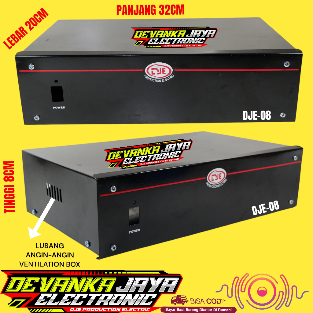 BOX AMPLI AMPLIFIER DJE 08 POLOS