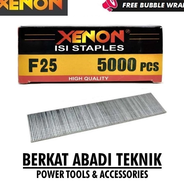 

HJ6 XENON F25 MO Isi Mesin Staples Mata Paku Tembak Lurus Air Nailer Nail Gun Stapler Angin F25MO F 25 MO