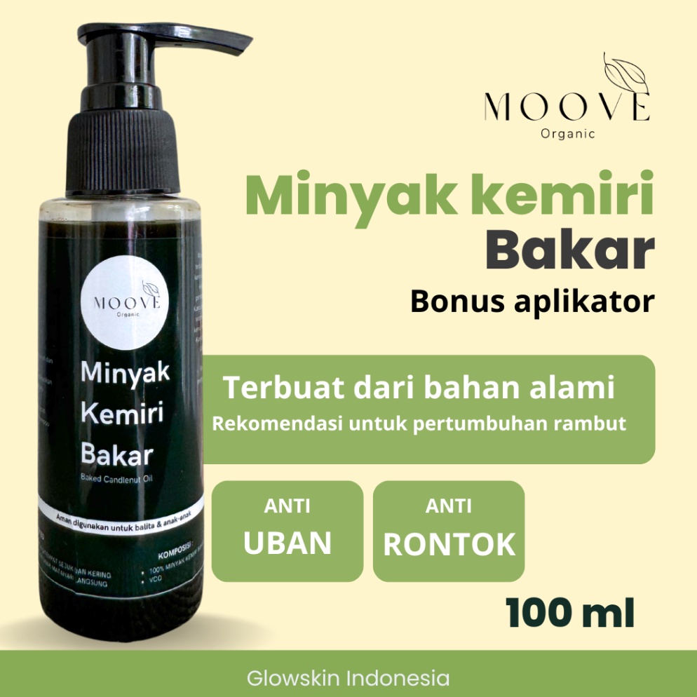 COD Minyak Kemiri Bakar Original 1 Moove  Penumbuh Penghitam Penebal Rambut Alis Jenggot Brewok Bulu