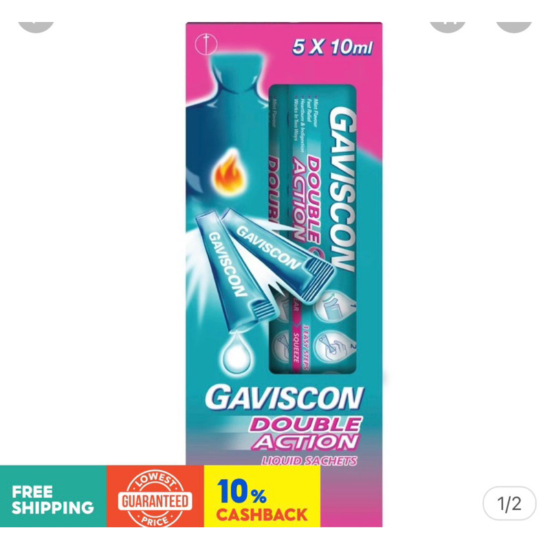 Gaviscon double action 5 sachets ORIGINAL MALL