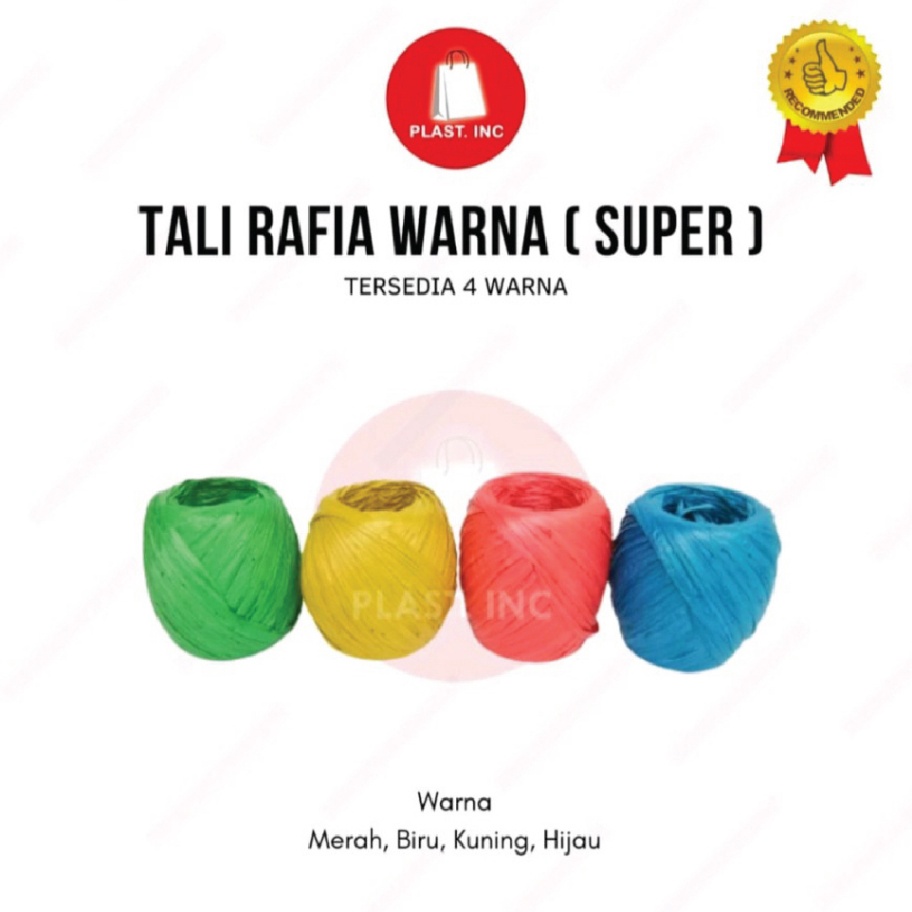 

KP8 TALI RAFIA TALI PACKING TALI GULUNGAN WARNA WARNI 1kg