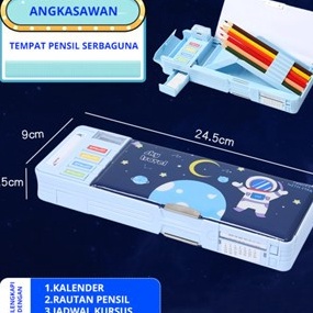 

Khusus Kotak Pensil Multifungsi Lengkap Peruncing Gunting Isolasi Penghapus Penggaristempat pencil