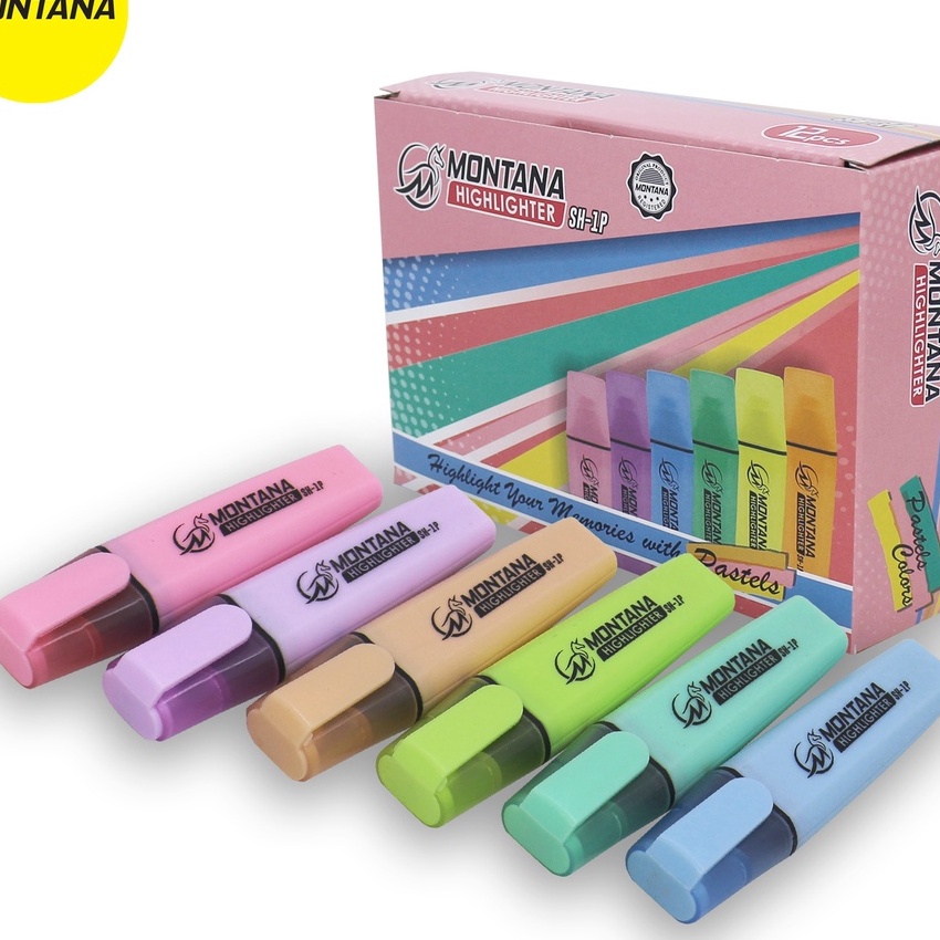 

Spesial ATK Hhlhter Penanda Berwarna Color Pastel SH1P Box