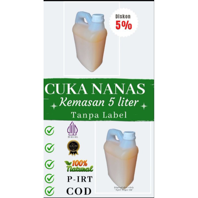 

CUKA NANAS KEMASAN 5 LITER-Paket repact