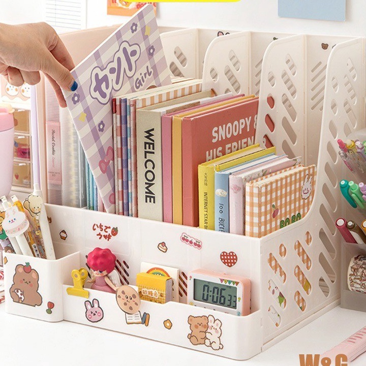 

Mega Stiker gratisUpgrade Rak Buku Sekat Rak Penyimpanan Barang Pena Desk Organizer Rak Aesthetic Rak InsDesktop organizer Rak Bukuorganizer file