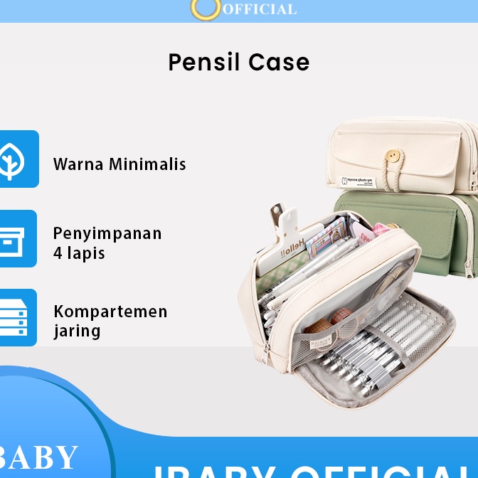 

KI3 Pencil Cases Large Capacity Pencil Bag Pouch Holder Box for Girls Office Student Stationery Organizer School Supplies