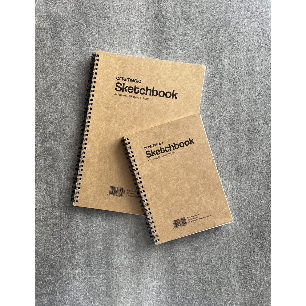 

KODE R66N buku sketsa artemedia scetchbook wired a4 craft ver 4 lembar 11 gsm