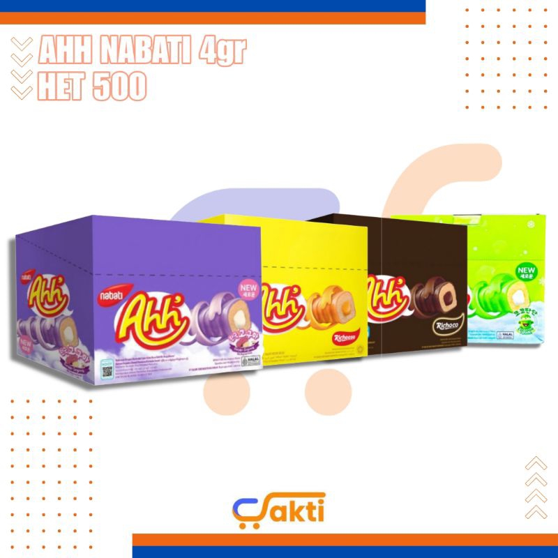 

Ahh 500 Ahh Nabati Rasa Coklat Keju Goguma Cocopandan 4gr 1 Box Isi 20pcs