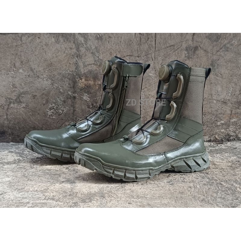 SEPATU PDL HIJAU BRIMOB PUTER/SEPATU PDL TACTICAL HIJAU BRIMOB PUTAR