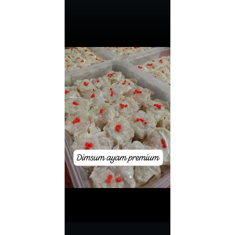 

Dimsum ayam premium Frozen isi 20,sudah sma sausnya ya