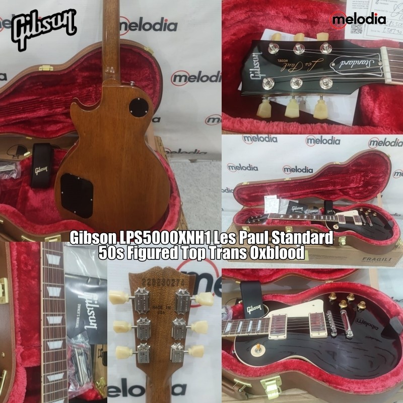 Gibson Les Paul Standard Figured Top Trans Oxblood Electric Guitar