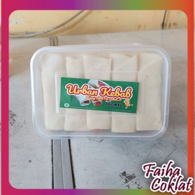 

Snack Kebab Frozen Urban isi 10 (Sayuran, Daging, Saos, Mayonaes) Faiha Coklat Cemilan Sehat