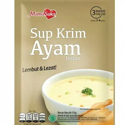 

MURAH SUP KRIM AYAM MAMA SUKA 55 GRAM