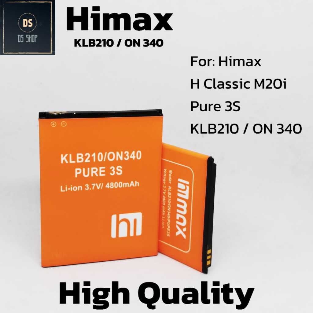 Baterai Himax H Classic M20i Himax Pure 3s KLB21 ON 340 Ori Original Batrai Batre HP