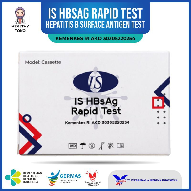 RB22 Test HBsAg Hepatitis ViroCheck Indec Top IS 1 set