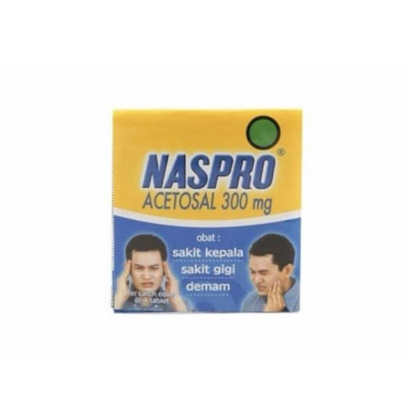 Naspro strip 4 tablet ( obat sakit kepala sakit gigi )