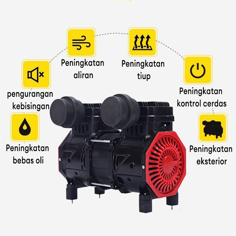 RB Reaim Kepala Kompresor Angin Oil Free Air Compressor Kepala Kompresor / Air Head Compressor