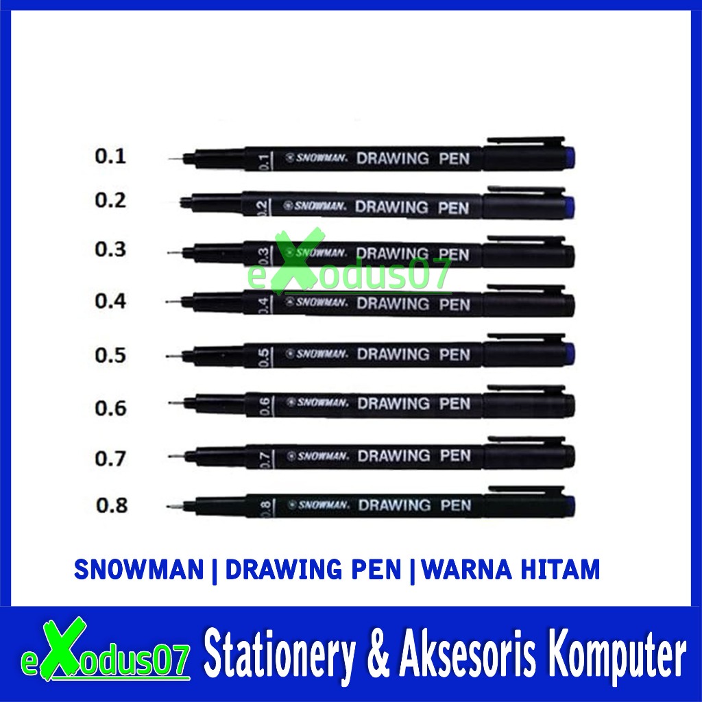 

[ECER] DRAWING PEN MERK SNOWMAN