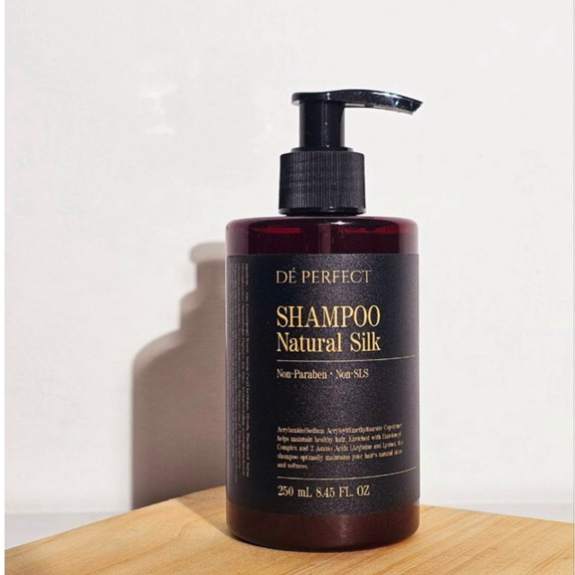 [BPOM] DE PERFECT SHAMPOO NATURAL SILK 250mL (NON PARABEN NON SLS)