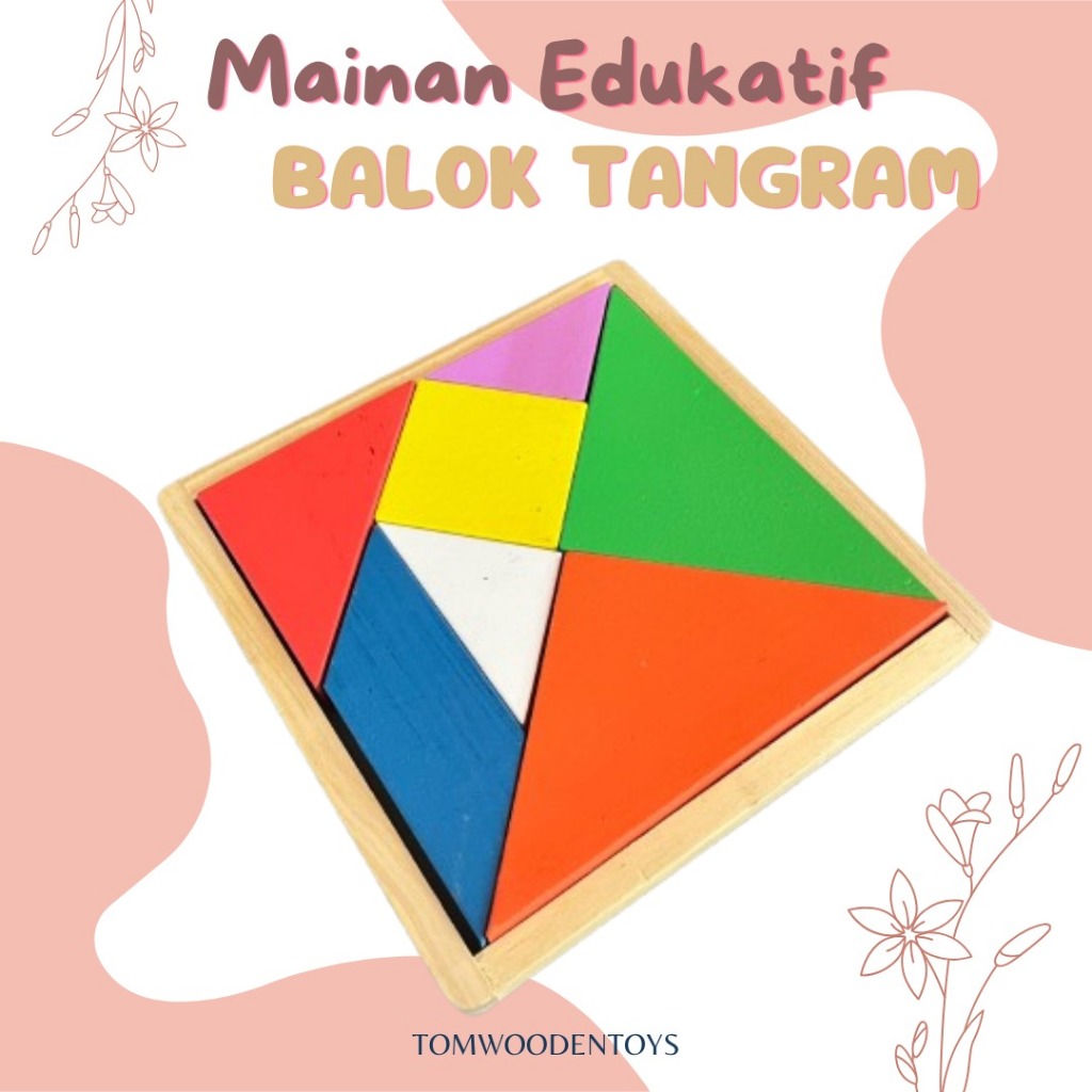 balok tangram mainan edukatif anak tk paud mainan montessori
