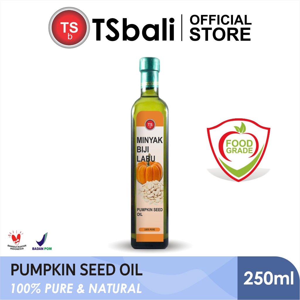 

TSb Minyak Biji Labu / Pumpkin Seed Oil - Food Grade - Unrefined - Cold Pressed 250ml