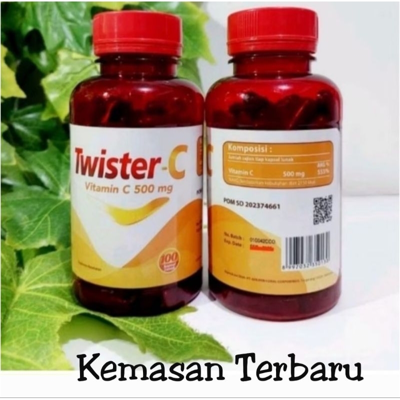 Ultraway C // Twister C.Vitamin C 500mg isi 100 Softgel ORI