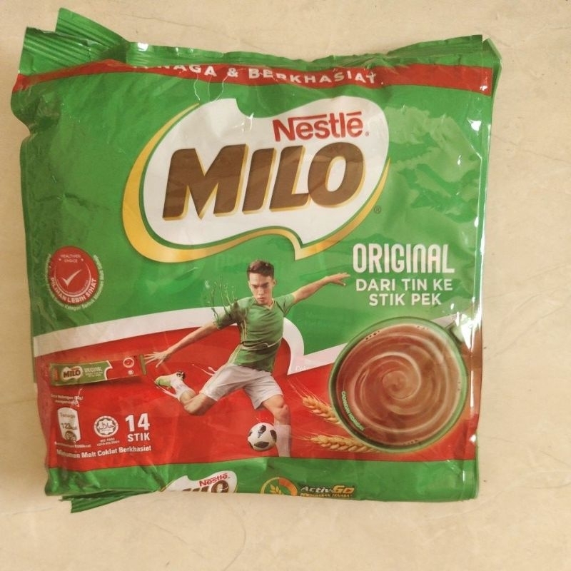 

Nestle Milo 3in1 14 stick pack minuman coklat malt Milo kosong