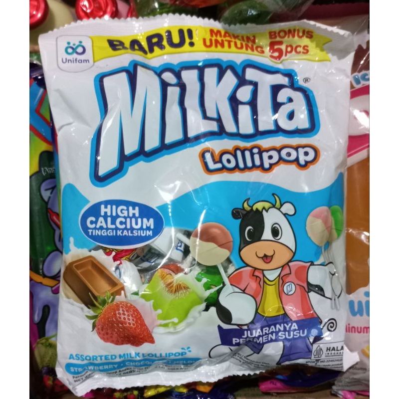 

Milkita Milk Lollipop 1 Pack Isi 30 Picis @9g