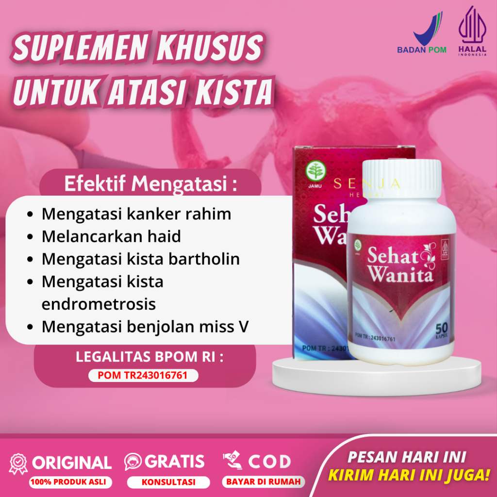 Sehat Wanita - Obat Kista Ovarium, Obat Kista Bratholin, Obat Kista dan Miom, Obat Kita Ganglion, Ob