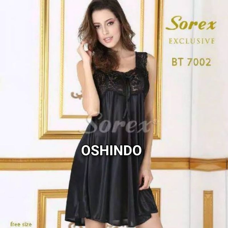 Sorex 7002 Baju Tidur Wanita Seksi Bahan Satin Lembut Lingerie