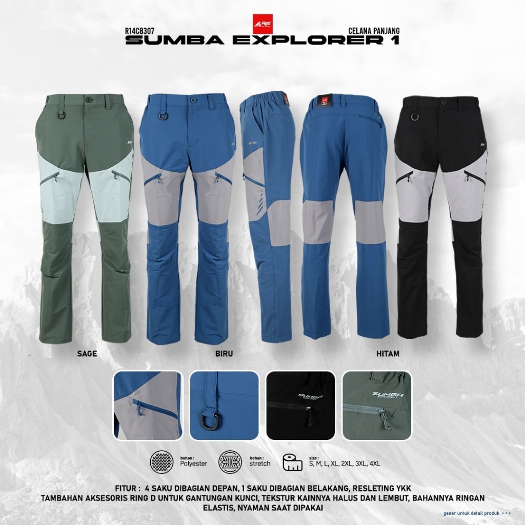 Celana Panjang Pria Sumba Explore 1 Arei Outdoorgear