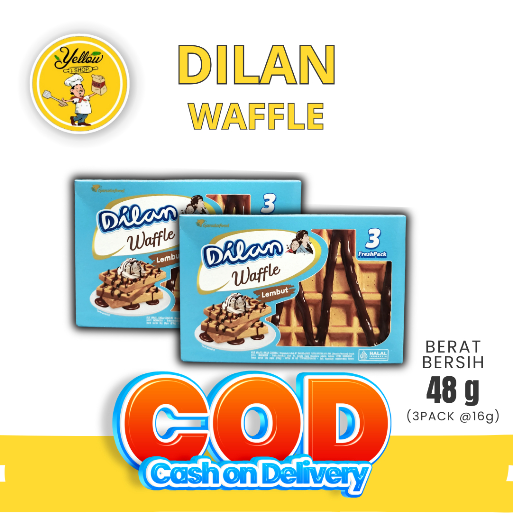 

DILAN WAFFLE / KUE WAFEL RASA COKELAT ISI 3 BKS