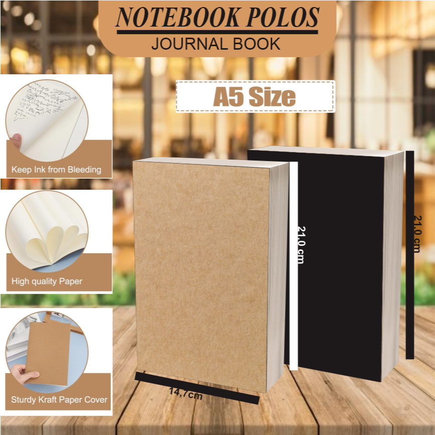 

(180 Lembar) Buku Tulis Notebook Catatan Polos Journal Sketsa Sekolah Kantor