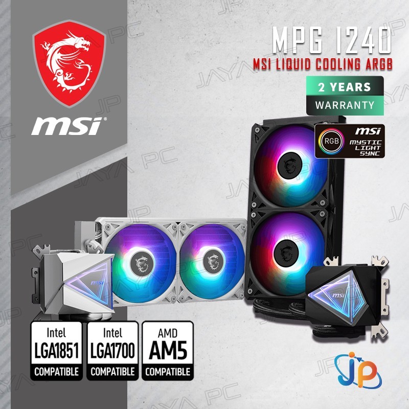 MSI MAG CORELIQUID I240 ARGB - CPU Cooler Liquid Fan 240mm