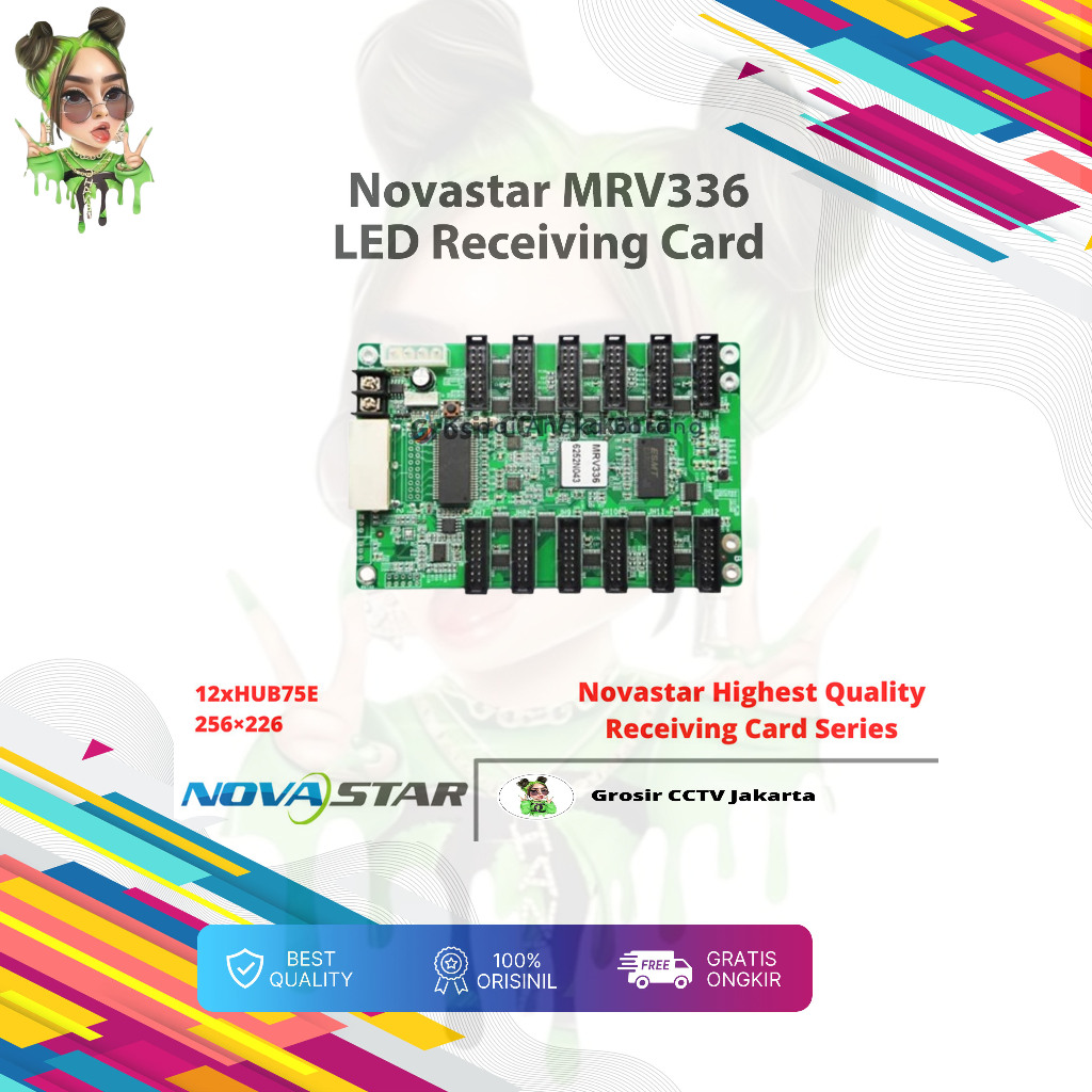 Maximus Novastar MRV336 LED Receiving Card RC Videotron 12 PORT HUB75 MRV330