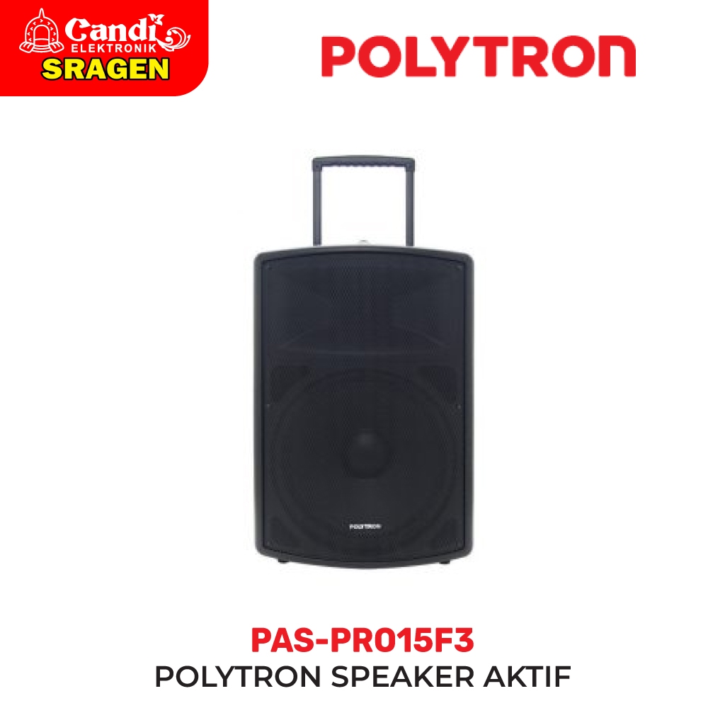 POLYTRON  PAS-PRO15F3 Speaker Aktif Trolley 15 Inch