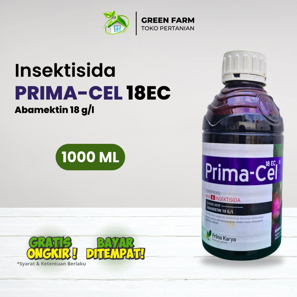Primacel 1.8ec 1Liter Abamektin 1.8ec Ampuh Atasi Hama Tanaman
