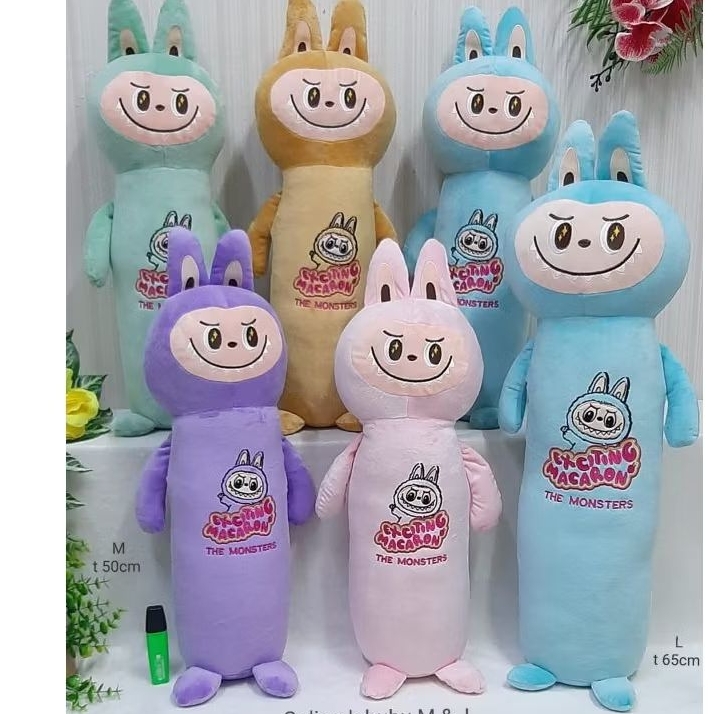 Guling Boneka Labubu/guling boneka viral/bantal guling lucu