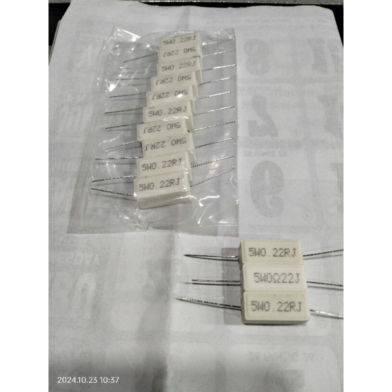 RESISTOR KAPUR 5WATT/0,22OHM