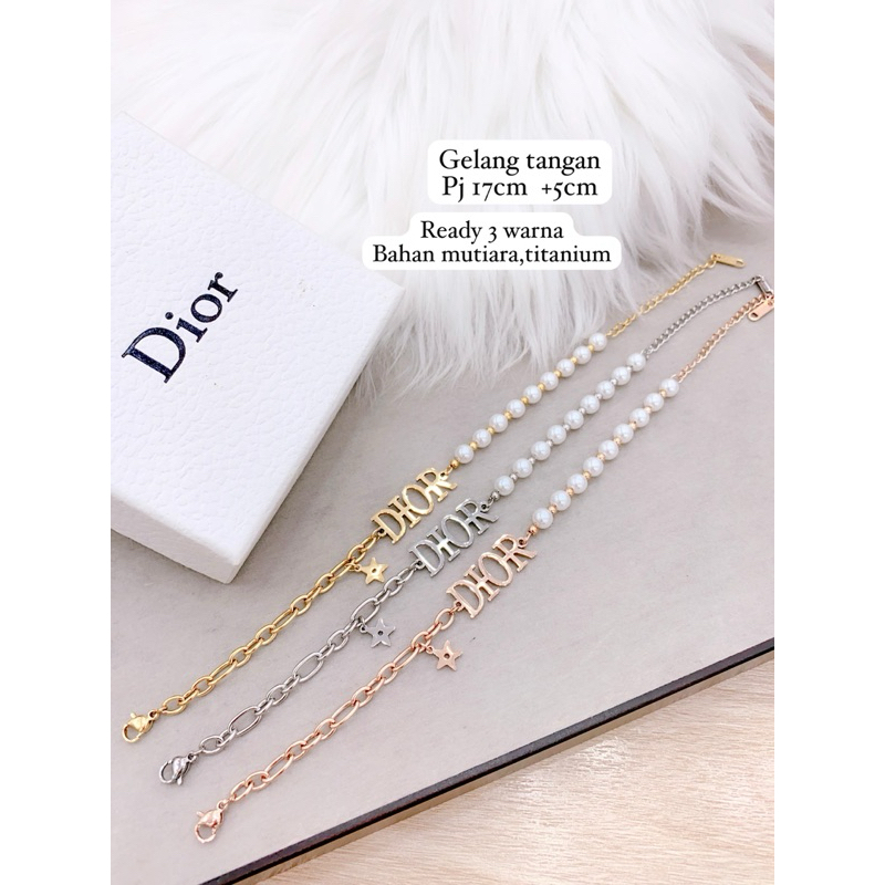KALUNG MUTIARA DIO*S HURUF IMPORT / GELANG MUTIARA DIO*S HURUF IMPORT