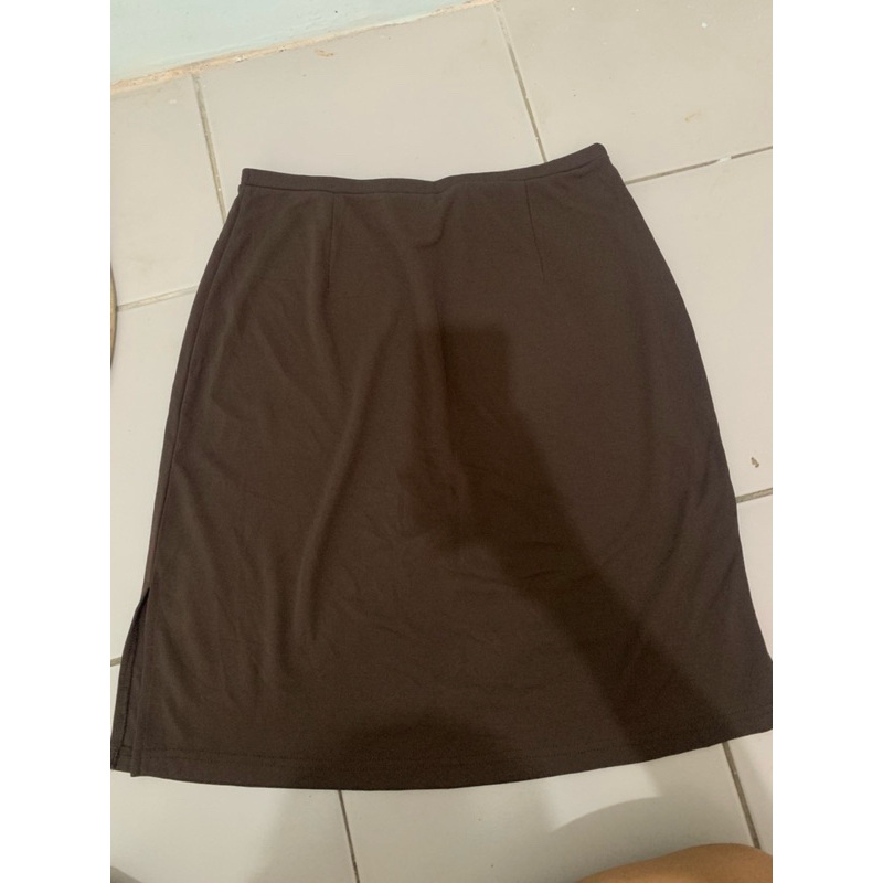 Rok Express Tricot/rok sepan coklat/rok coklat
