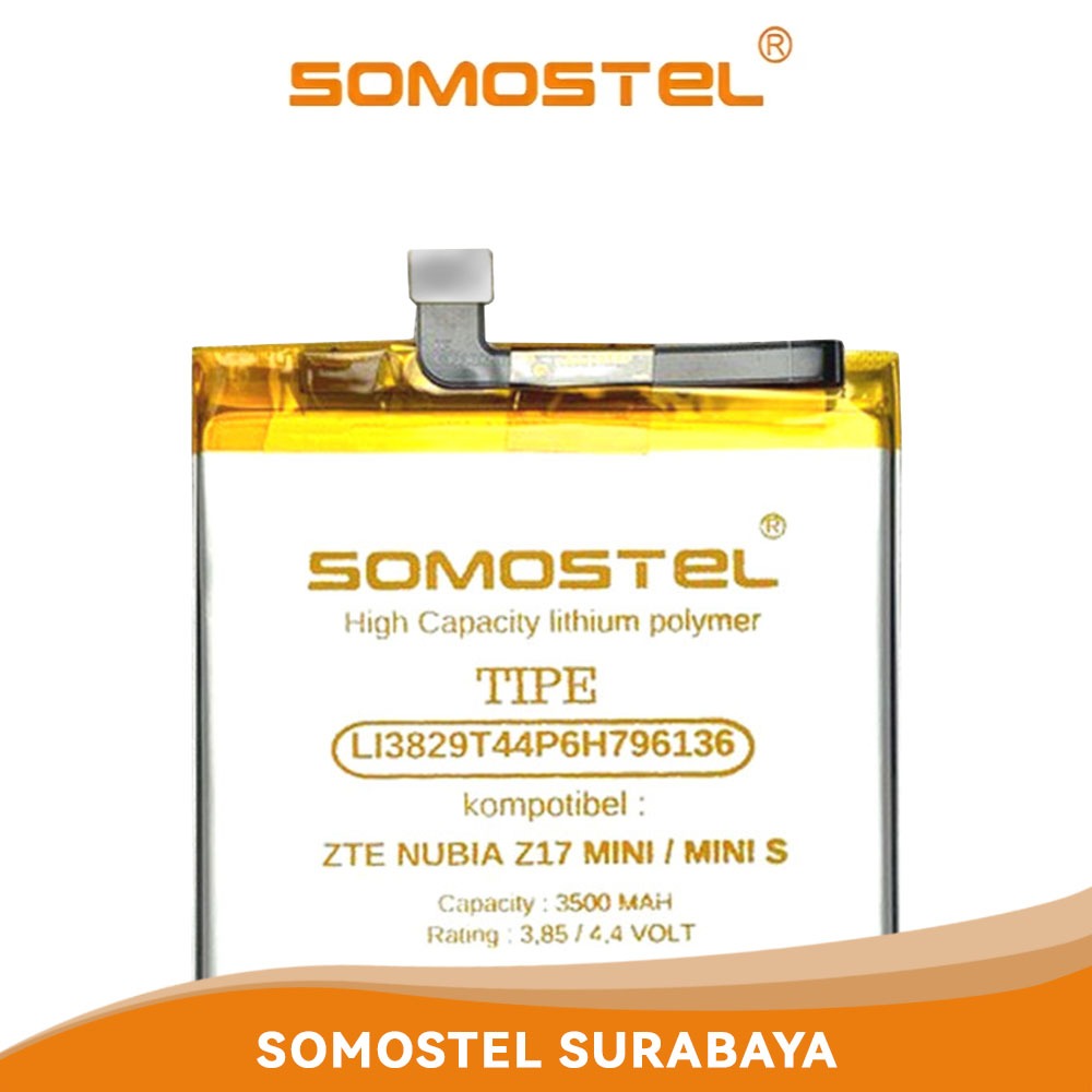 Somostel Baterai LI3829T44P6H796136 ZTE Nubia Z17 Mini / Mini S