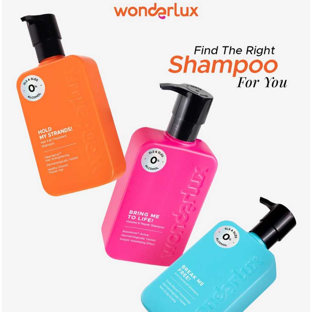 WONDERLUX Shampoo 250ml (SLS Free)