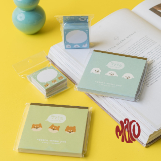 

Square Memo Pad Memo Trio Animals Notebook