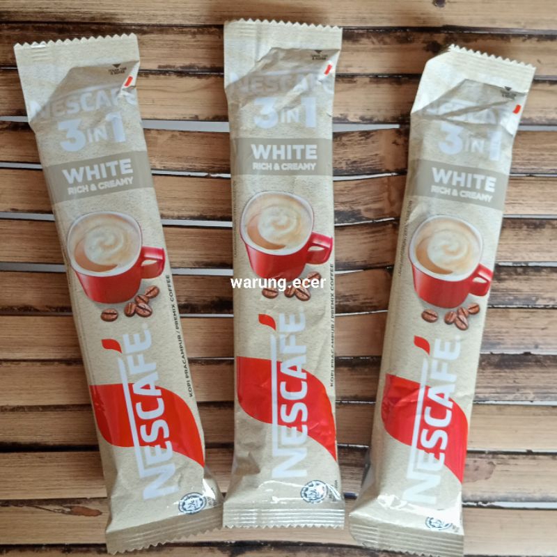 

ECERAN - NESCAFE COFFEE KOPI 3IN1 3 IN 1 WHITE RICH & CREAMY (1 SACHET)