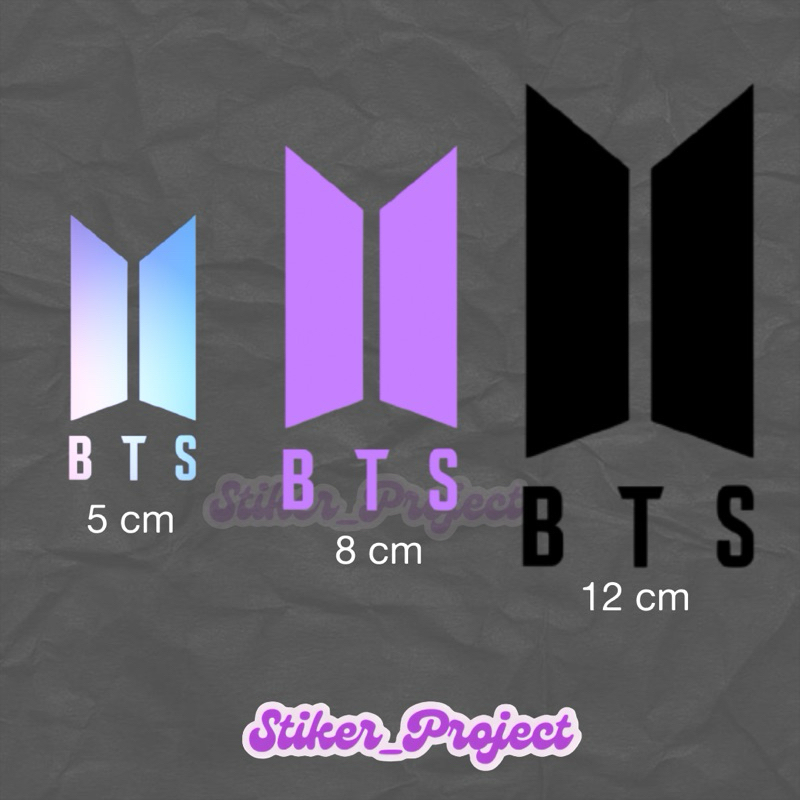 

Sticker Cutting logo BTS army kpop stiker