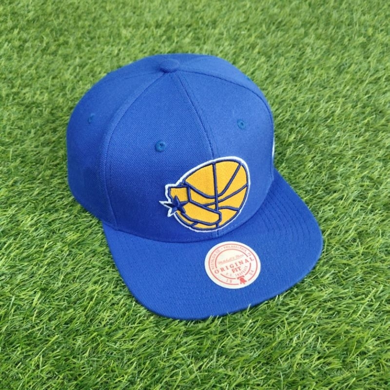 TOPI SNAPBACK MITCHELL & NESS X GSW SECOND ORIGINAL