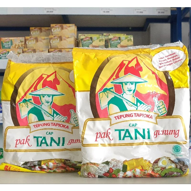 

Murah TEPUNG TAPIOKA Cap Pak Tani Gunung 500 Gram HALAL Sagu
